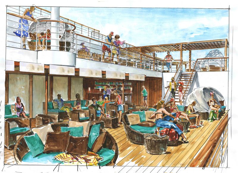 The new 130,000-ton Carnival Dream - Carnival Cruise Lines' largest ship set to debut Sept. 21 - will offer a host of innovations, including the largest adults-only retreat in the line's fleet.