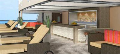 Pacific Jewel artist impression of the Oasis – a child-free haven for passengers.