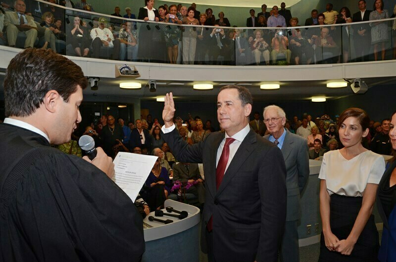 Philip Levine is sworn in