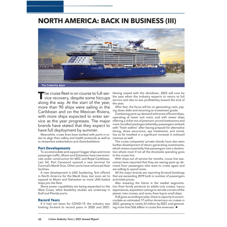 cruise industry news annual report 2022