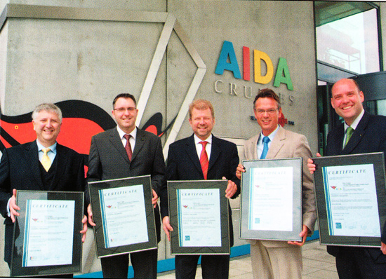 AIDA Cruises was recently awarded a Maritime Social Responsibility (MSR) certificate from Germanischer Lloyd (GL), as part of the line’s integrated management system covering ISO 9001, ISO 14001, OHSAS 18001 and MSR.