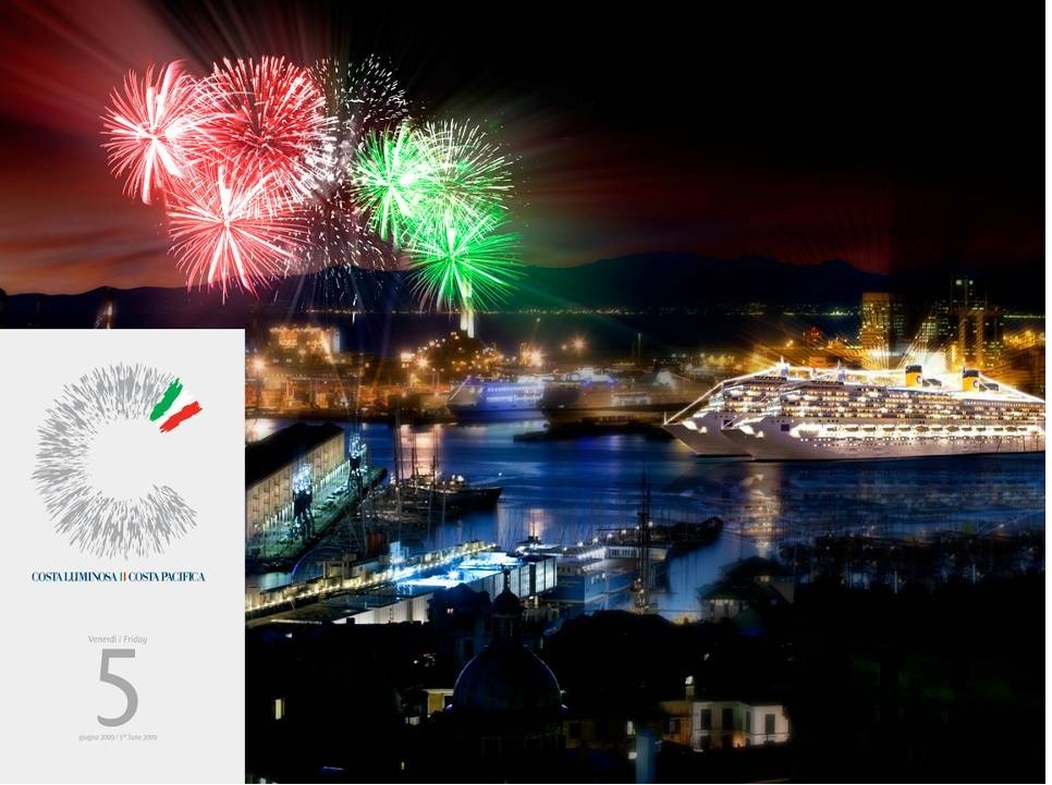 This is the first time in the history of Italian seafaring that two cruise ships will be christened at the same time, in the same place: an extraordinary event that Costa Cruises, Italy’s largest tourism group and Europe’s no. 1 cruise company, has applied to Guinness World Records for verification.