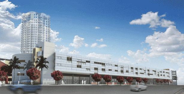 Award-winning design drawing of the Tampa Port Authority’s new 700+ space, multi-level parking garage to be constructed off Channelside Drive 