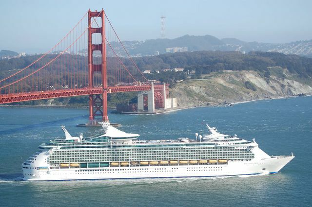 Mariner of the Seas passing under the Golden Gate Bridge (May 19, 2009) Photo by: Jake Tomlinson
