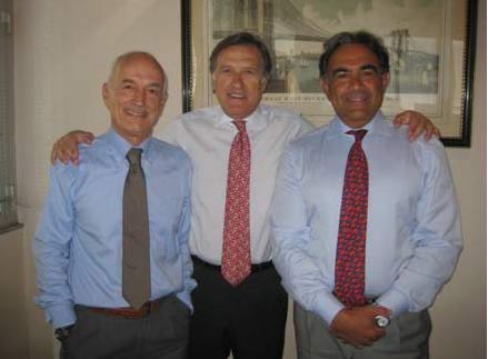 Left to right. Lorenzo Malvarosa, Chairman, V.Ships Leisure: Roberto Giorgi, President V.Ships: Andrea Zito, CEO V.Ships Leisure.