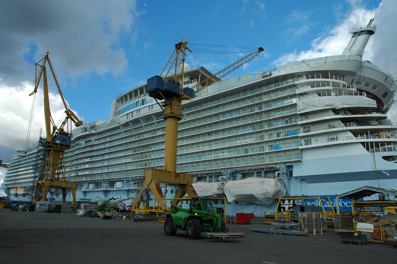 The Allure of the Seas under construction in Turku