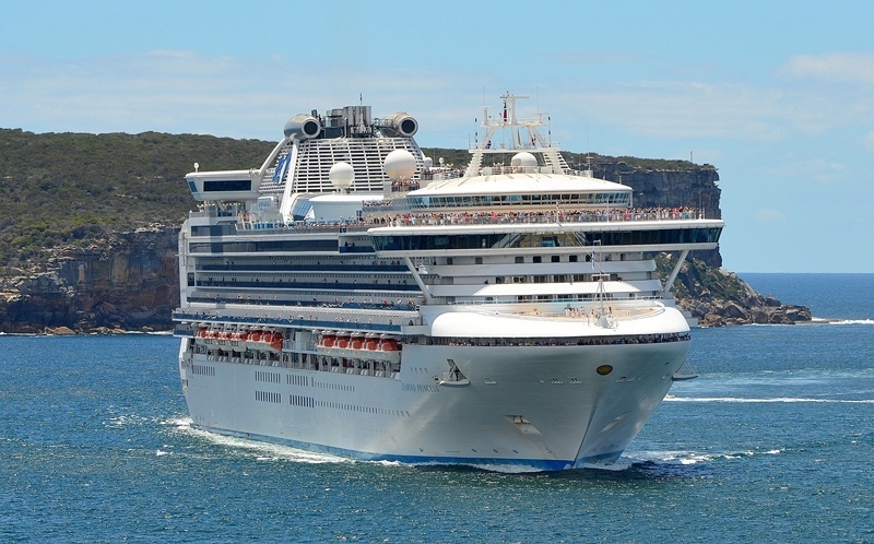 The Diamond Princess will introduce new itineraries for Princess Cruises in Asia. (photoL Clyde Dickens)
