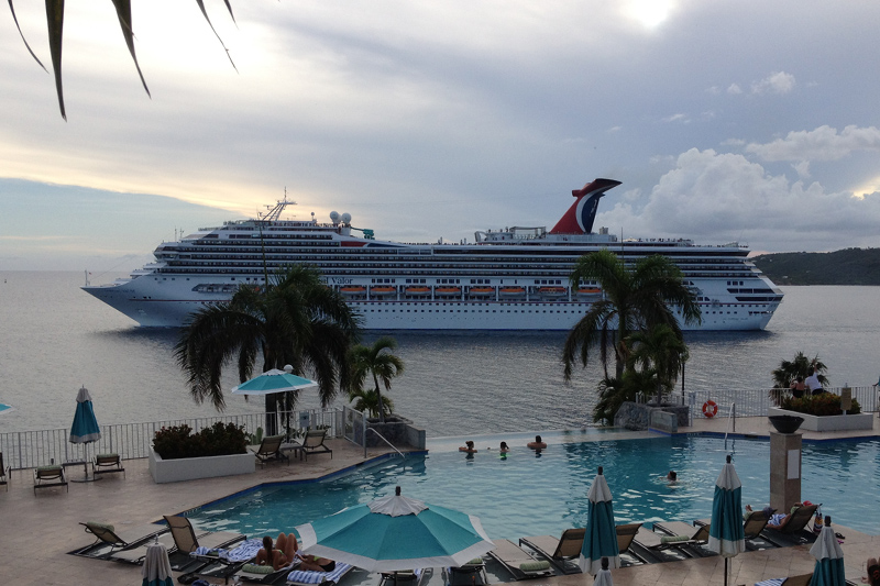 Carnival Valor sails from St. Thomas