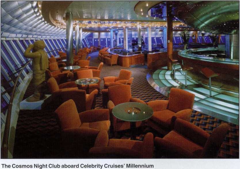 The Cosmos Night Club aboard Celebrety Cruises Millennium