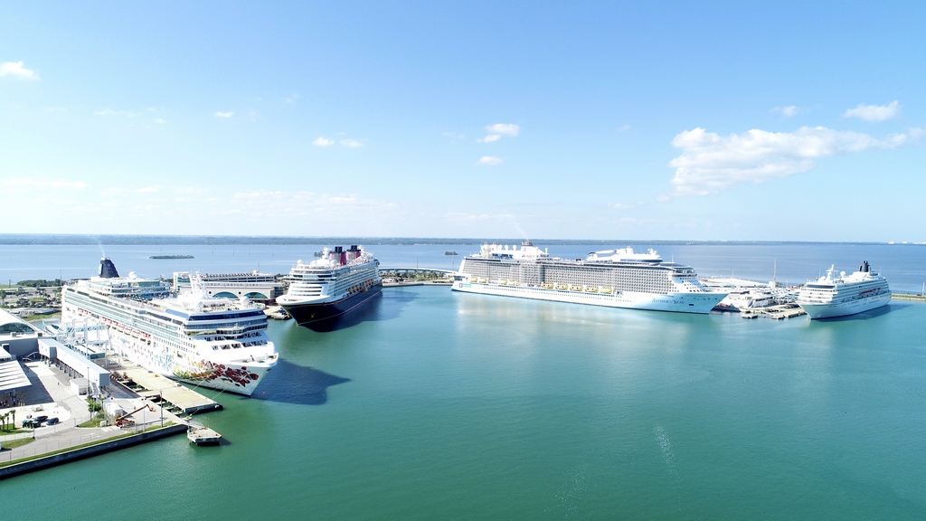 4 Cruise Ships at Port Canaveral
