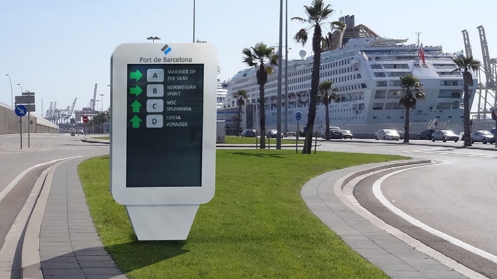 Digital Signage at the Port of Barcelona