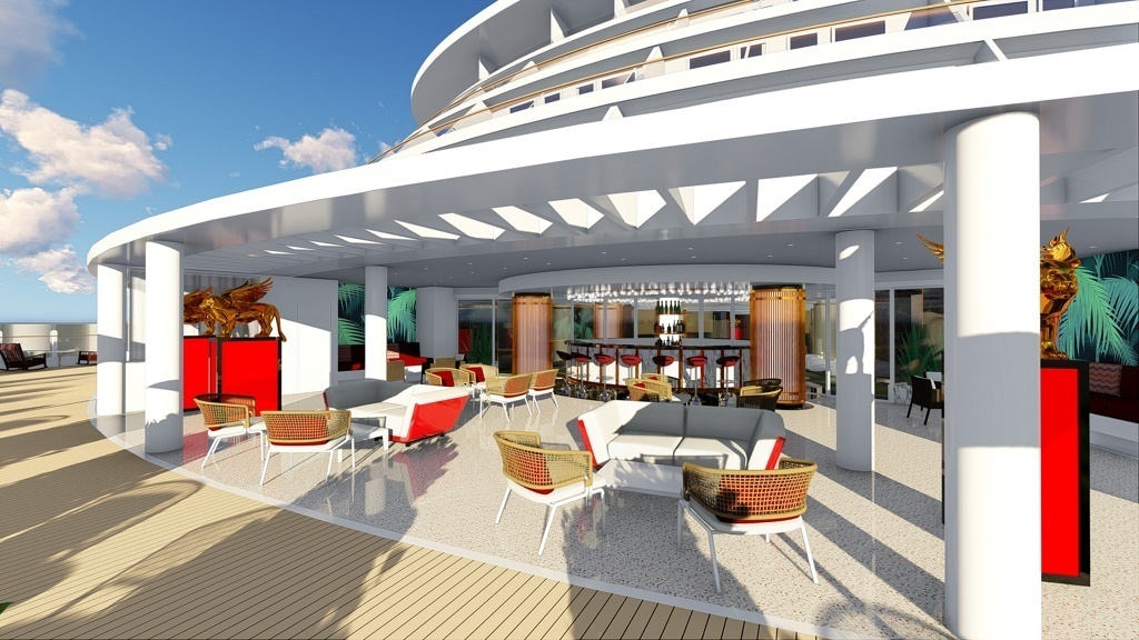 Outdoor Lounge Rendering
