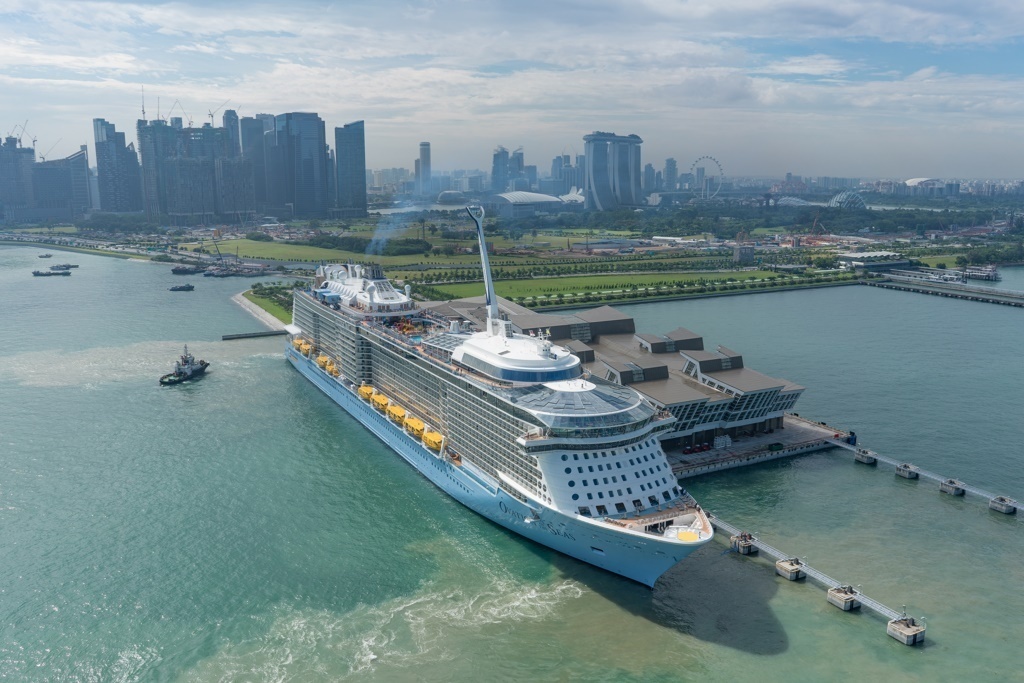 Ovation of the Seas at Marina Bay Cruise Centre