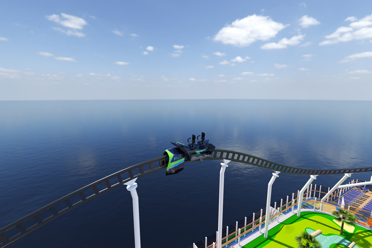 Carnival Roller Coaster at Sea