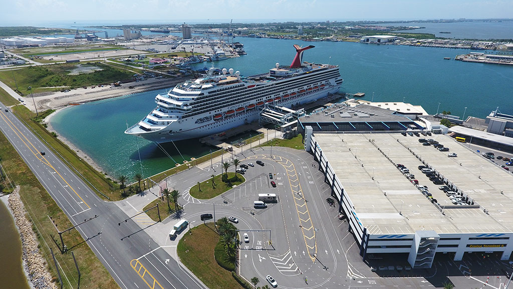 Carnival ship in Port Canaveral