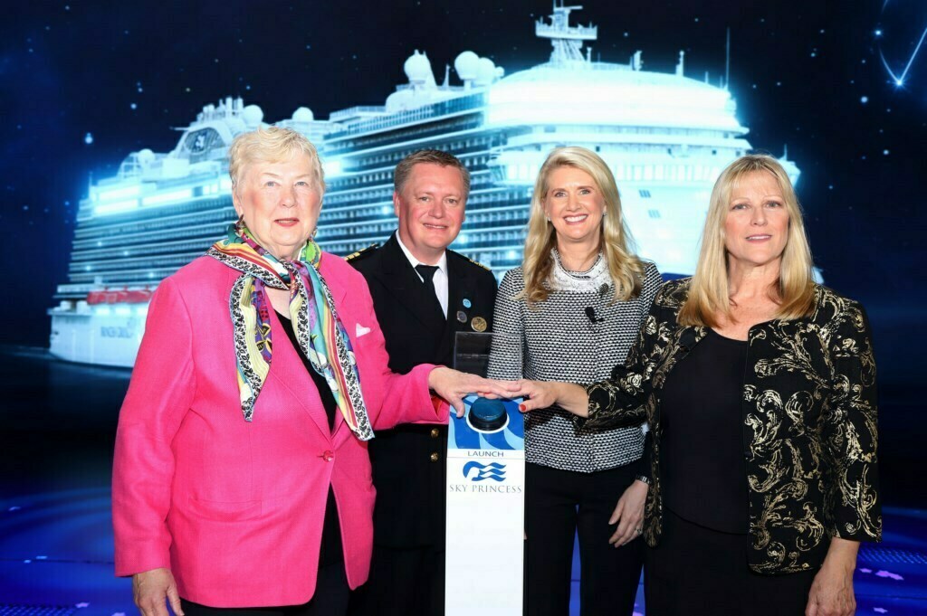 From the christening of the Sky Princess