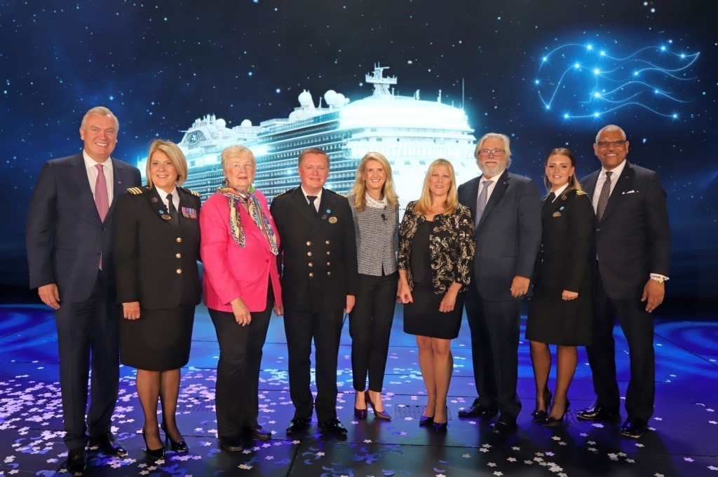 From the christening of the Sky Princess