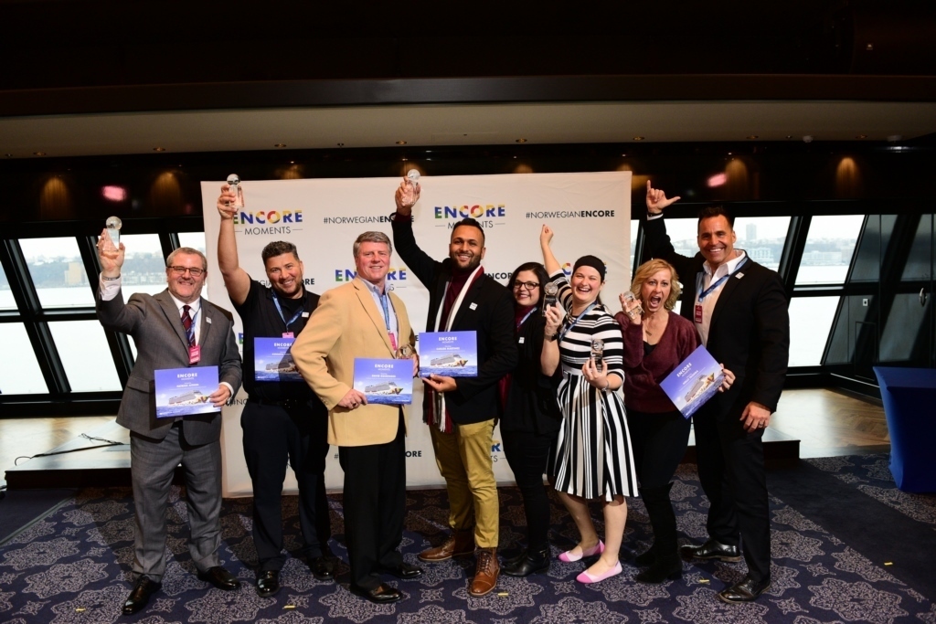 Norwegian Cruise Line celebrated the winners of its Encore Moments Campaign, honoring everyday heroes who make a difference in the lives of others