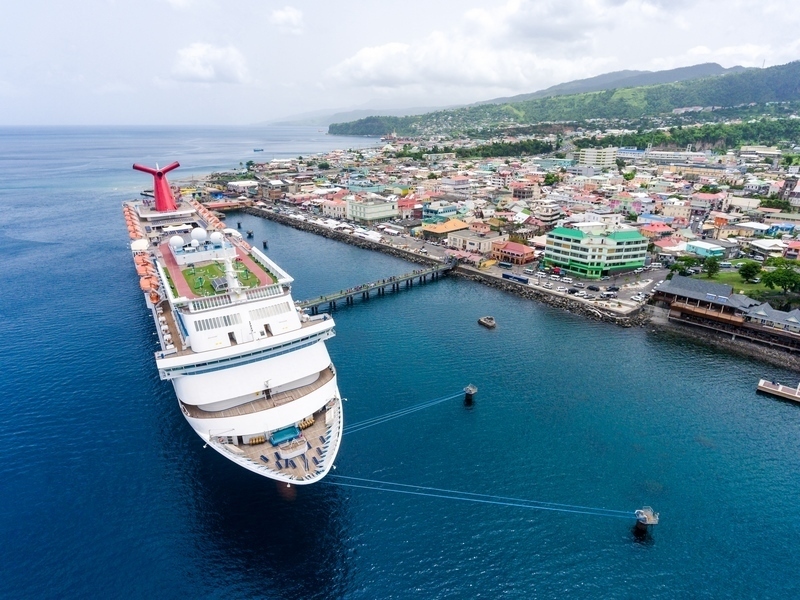 Carnival Ship at Roseau Bayfront