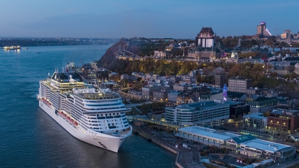 MSC Meraviglia in Quebec City