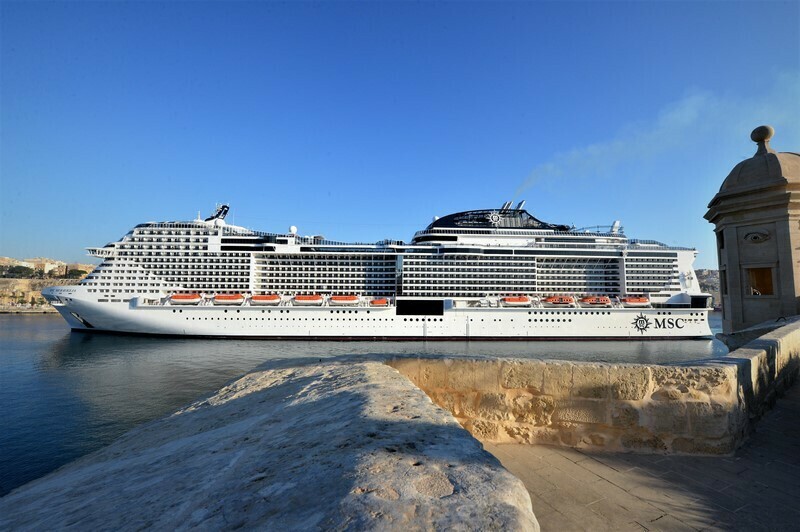 MSC Meraviglia in Valletta, Malta