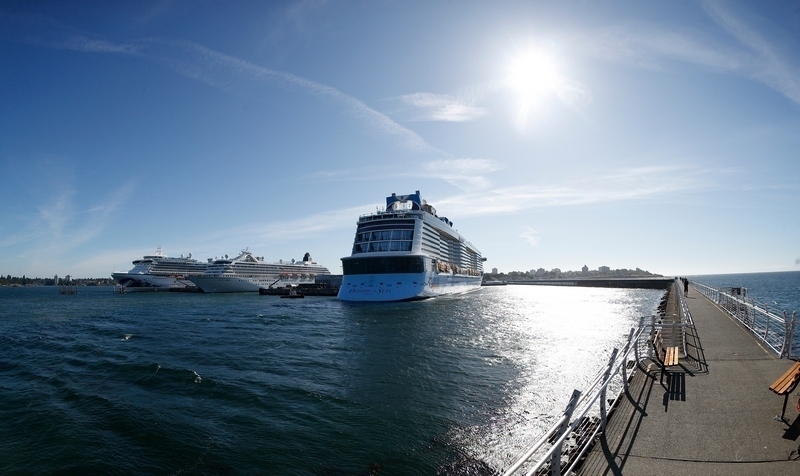 Ovation of the Seas in Victoria Harbour