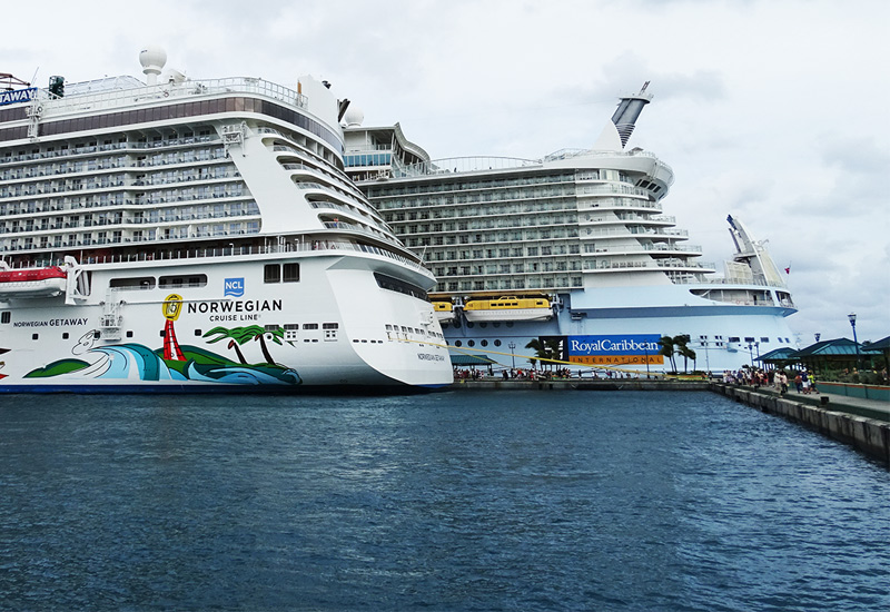 Norwegian and Royal Caribbean Ships in Nassau