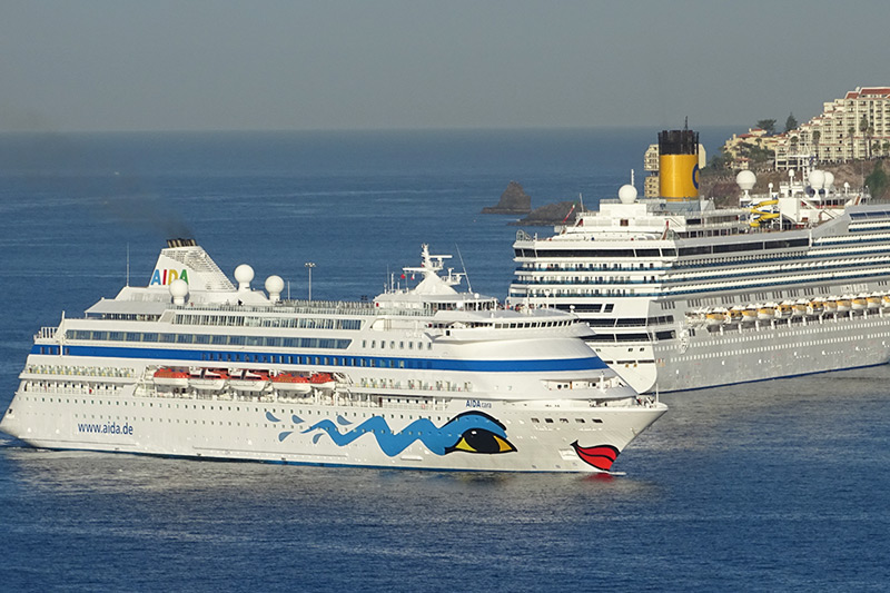 AIDAcara and Costa Magica