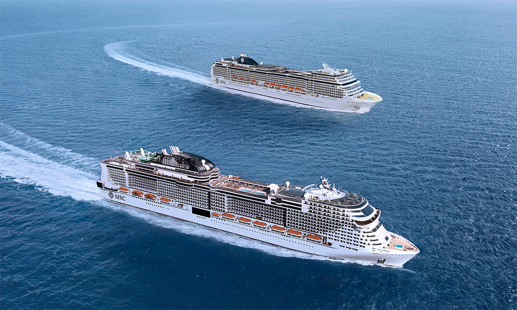 MSC Grandiosa and Magnifica