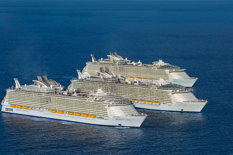 A trio of Oasis-class ships