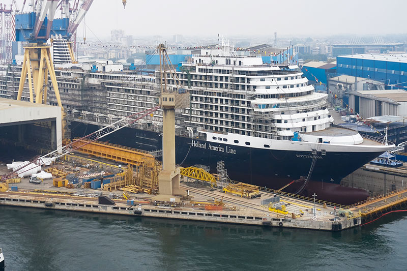 The Rotterdam Under Construction at Fincantieri