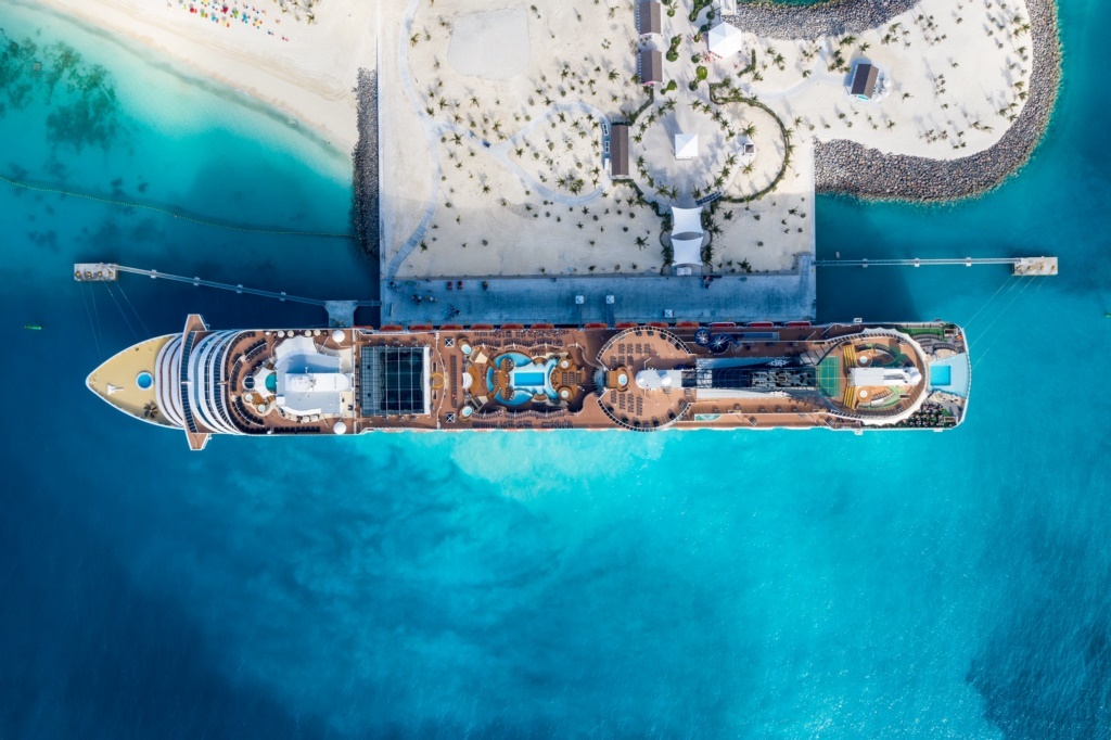The MSC Divina at Ocean Cay (Conrad Schutt)