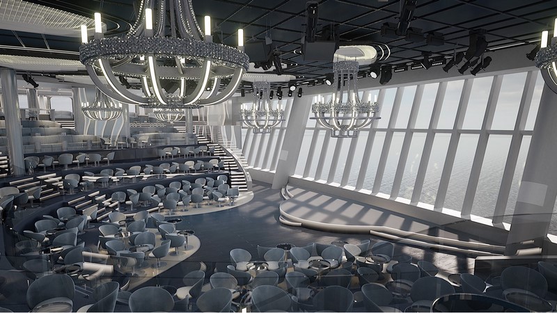 THE PANORAMA LOUNGE WILL HAVE MUSIC-THEMED EXPERIENCES TO ENJOY OVER DRINKS, AN INTERACTIVE FLOOR AND CHANGING SCREENS THAT REFLECT THE NIGHT'S THEME