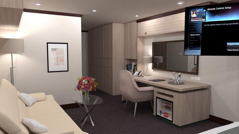 Victoria Cruises ocean view stateroom